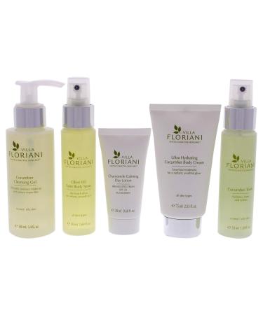 Villa Floriani 5 Pc Travel Kit for Women - Face & Body Essentials | International Shipping Available - Buy Online on GoSupps.com