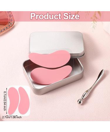 Buy 1 Pair Reusable Eye Patch - Silicone Under Eye Gel Pads for Wrinkles & Fine Lines with Applicator & Tin Case - International Shipping Available - Buy Online on GoSupps.com