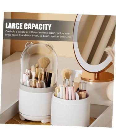 Tofficu Pencil Holder Clear Acrylic Makeup Organizer Pen Holder Eyebrow Pencil Hairbrush To Rotate - Buy Online on GoSupps.com