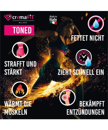 CREMAFIT Anti-Cellulite Toning Treatment (2-Set) - Strong Tightening for Legs & Buttocks 300ml - Fight Stubborn Fat & Cellulite - Buy Online on GoSupps.com