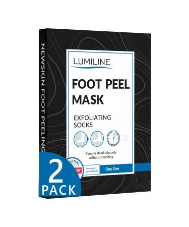 Exfoliating foot peel mask for hard skin feet peeling socks baby feet foot peel foot exfoliant foot treatment for hard skin dermatologically tested 2 pairs (up to size 12)