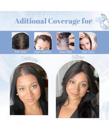 TESS Real Human Hair Pieces for Women Clip in Toupee Extensions Hair Topper Hair Toppers for Thinning Hair Women Real Hair 10 Inch #02 Dark Brown - Buy Online on GoSupps.com