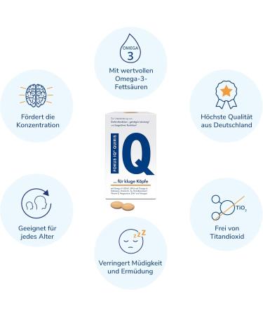 FOCUS IQ - Enhance Brain Function & Cognitive Performance for Smart Minds | International Shipping Available - Buy Online on GoSupps.com