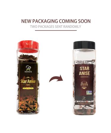 Soeos Star Anise Seeds 6oz (170g) - Non-GMO Verified, Great for Baking and Tea | Chinese Star Anise Pods for Cooking and Tea, Dried Anise Star Spice - Star Anise Bulk - Buy Online on GoSupps.com