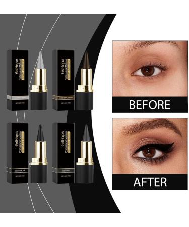 Matte Quick Drying Eyeliner 2024 Newest 2 Pack Smudge-Proof Black Eyeliner Pen Gel Waterproof Eye Shadow for Everyday Long Lasting Eye Make up (Silver) - Buy Online on GoSupps.com