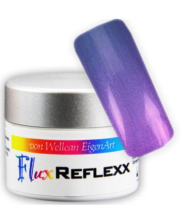 UV Gel Flux REFLEXX shimmer effect - royal blue/pink