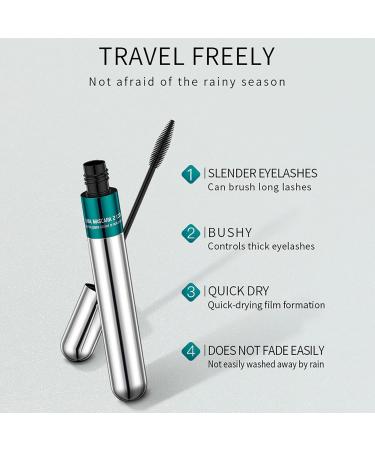 Eyelash Mascara Smudge Proof Lash Mascara With Two Brush Thick Dense Curling Mascara Lash Extension Lash Primer For Women Sensitive Eyes And Makes Bigger Eyes Last All Day Pochy - Buy Online on GoSupps.com