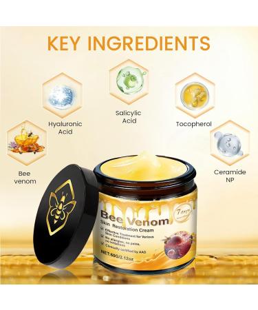 Bee Venom Skin Treatment Cream Wrinkle Removal & Firming Anti-Aging Bee Venom Skin Restoration Comprehensive Cream. (1) - Buy Online on GoSupps.com