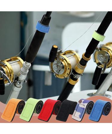 Fishing Rod Ties 12 PCS Fishing Pole Straps Fishing Rod Straps Holder Fishing Pole Holder Belt Elastic Fishing Rod Holder Strap - Buy Online on GoSupps.com