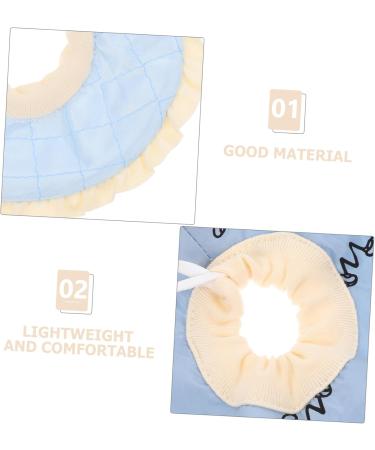 COLLBATH Small Pet Protective Ring Hamster Guinea Pig Pet Collars Pet Cone Pet Supply Cloth Sky-Blue - Buy Online on GoSupps.com