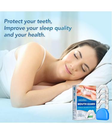 Anti-Grinding Dental Night Guard for Teeth Grinding and Clenching - Custom Fit Mouth Guard for Bruxism - 4 Pack, One Size - Buy Online on GoSupps.com