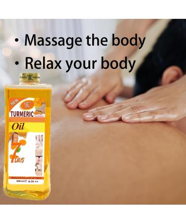 Colorful Victoria Turmeric Oil with Almond and Wheat Germ Oil 7-Day Natural Essential Oil for Skin and Body 6.76 oz - Buy Online on GoSupps.com