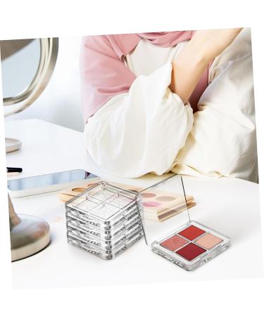 CANIGHT 6 Pcs Transparent Square Eye Shadow Box Empty Lipstick Palette Depotting Makeup Containers Plastic - Buy Online on GoSupps.com