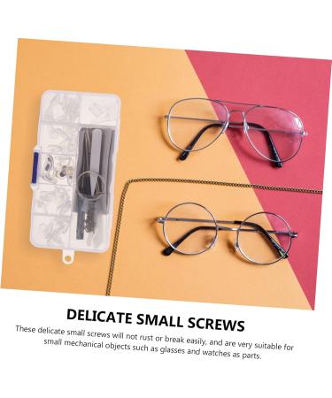 Kombiuda Glasses Repair Set - PVC Nose Pads Ironing Tips & Tiny Screws for Eyewear & Drinking Glasses - Buy Online on GoSupps.com