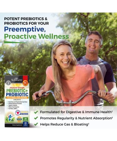 Digestive Health Supplements for Adults - Probiotics with Enzymes - Non-GMO, Gluten & Dairy Free - 30ct (Pack of 1) - Buy Online on GoSupps.com
