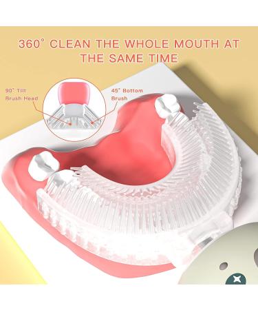 ELOTAME Kids U Shaped Electric Toothbrush with 4 Brush Heads - Grey Koala Auto Sonic Toothbrush for Children 8-15 Years - 360 Full Mouth Cleaning - Animal Toddler Automatic Toothbrush with Travel Cup - Buy Online on GoSupps.com