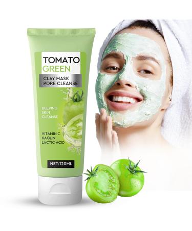 Weeping Willow Oil Co - Clay Mask Deep Pore Cleaner with Tomato Moisturizing & Exfoliation Facial Masks Cleanse Skin Care for Women 4.2 Fl Oz (Pack of 1)