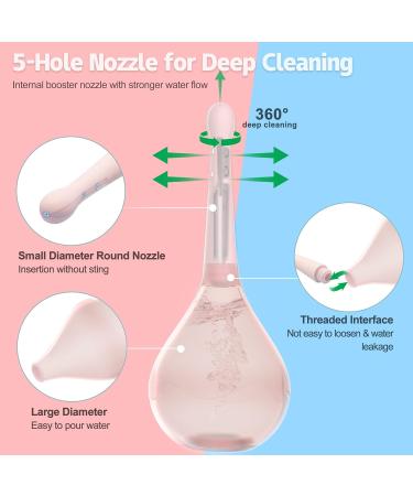 PropoDusche Anti Back-Flow Douche Enema Kit with 5-Hole Nozzle - Pink Silicone Enema Cleaner for Men and Women - Buy Online on GoSupps.com