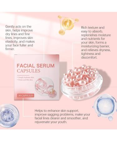 Firming Facial Essence Capsules - Boosts Skin Elasticity Lightweight Feel No Greasiness Travel-Friendly(3pcs) - Buy Online on GoSupps.com