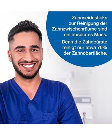 Wellsamed Unwaxed Dental Floss Sticks - Tasteless Interdental Cleaning (30 Pieces 1.00m) | International Shipping - Buy Online on GoSupps.com