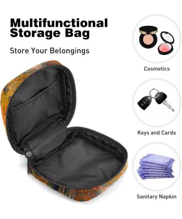 Autumn Forest Avenue Leaves Color Period Bag Sanitary Napkin Storage Travel Makeup Pouch - GIAPB 1291 - Buy Online on GoSupps.com