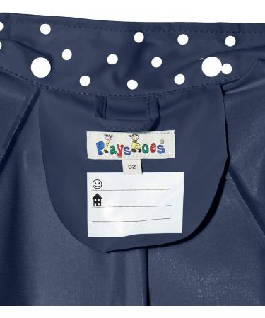 Playshoes Unisex Kid's Raincoat 86 Navy - Wind and Waterproof Rainwear - Buy Online on GoSupps.com