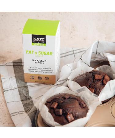 STC NUTRITION - Fat & Sugar Limit - Dietary supplement based on Nopal Green Tea Gymnema & Chitosan - Blocks sugars and fats - Promotes satiety - Vegan - Pack of 3 - Buy Online on GoSupps.com