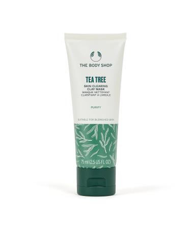The Body Shop Skin Clearing Tea Tree Clay Mask - For Oil Blemished Skin - Vegan 2.5 Fl Oz