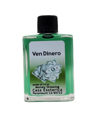 Money Drawing Oil (Ven Dinero Aceite) Spiritual Anointing Oil by CASA ESOTERICA MAGICK SPACE - Financial Abundance - Attract Wealth & Increase Prosperity-0.5 FL OZ (3 Pack)