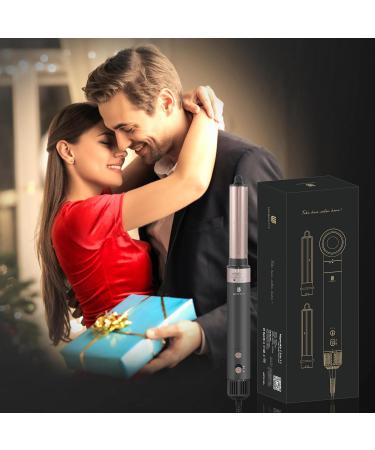 Auto Air Curling Wand & Hair Dryer Set - 1 1/4 Inch Ceramic Ionic Curler for Fast Drying & Stylish Waves - International Shipping Available - Buy Online on GoSupps.com