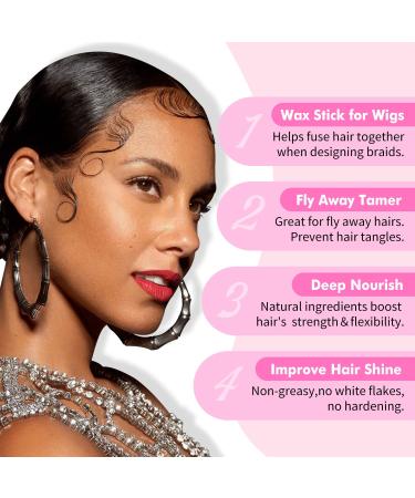 SUOFEIYA Hair Wax Stick 2 Pack - Women's Styling Wax for Hair Wigs - Non-Greasy Pomade Stick for Flyaways - 2.7 Fl Oz (Pack of 2) - Buy Online on GoSupps.com