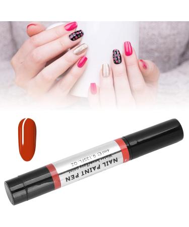 Nail Art Polish Pen Excellent Effect Nail Polish Pen Safe Bright Reliable for Manicurist for Nail Salons(04) - Buy Online on GoSupps.com