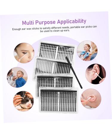 Beaupretty 200Pcs Disposable Ear Cleaning Sticks Sticky Ear Wax Removers for Safe and Ear Care Water Based Tips for All Ages Practical Ear Cleaning - Buy Online on GoSupps.com