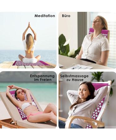 Shop Pologmase Acupressure Mat Set - Light Acupressure Pad & Pillow for Relaxation & Well-Being | International Shipping Available - Buy Online on GoSupps.com