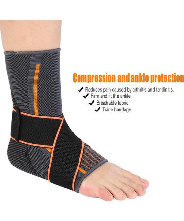 Adjustable Ankle Support Brace for Men & Women | Compression Wrap for Achilles Tendon & Plantar Fasciitis Relief | Eases Pain & Swelling Stabilizes Ligaments - Buy Online on GoSupps.com