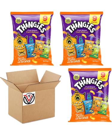 03 x Thingies Family Giant Multipack Corn Snacks (09 x 11g) - Buy Online on GoSupps.com