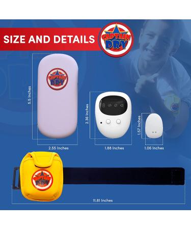 Captain Dry Wireless Bedwetting Alarm for Kids - Loud Sound, Armband Included - Clinically Proven System for Deep Sleepers Boys and Girls - Buy Online on GoSupps.com