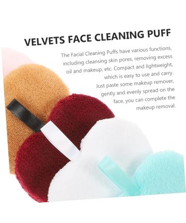 Beaupretty 5pcs Heart Shaped Face Wash Sponges - Reusable Makeup Remover Pads | Eco-Friendly Cleaning Puffs for Flawless Skin - Buy Online on GoSupps.com