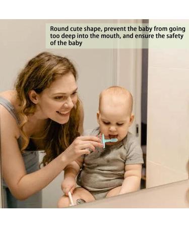 Infant Silicone Toothbrush - 360 Training Toothbrushes with Suction Base - Soft Food Grade Silicone Gum Massagers Teething Toys for 6-12 Months Newborn Infant N Green - Buy Online on GoSupps.com