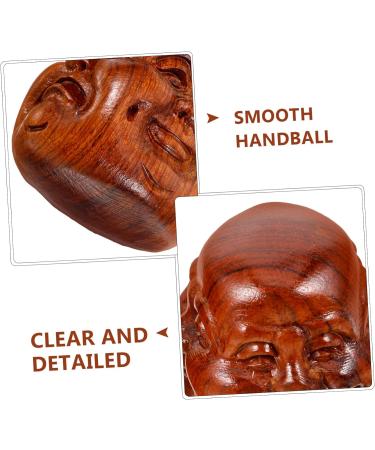 Partykindom Solid Wood Handballs - Stress Relief & Hand Exercise Balls for Yoga & Massage - Buy Online on GoSupps.com