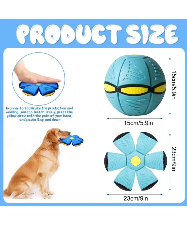 Yeahboom UFO Magical Flying Saucer Ball - Light Blue Frisbee Dog Toy for Outdoor Fun | Best Dog Frisbees & Toys - Buy Online on GoSupps.com