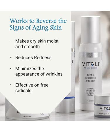 Vitali Gentle Exfoliating Cleanser - Age-Reducing Luxury Skin Exfoliator with Copper Peptides & Amino Acids for Clear Rejuvenated Skin - 4 fl. oz - Buy Online on GoSupps.com