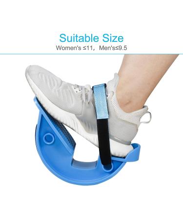 REAQER Foot Rocker with Fixing Strap for Plantar Fasciitis & Achilles Tendinitis - Calf Stretcher for Stretching Leg Muscles - Ideal for Physical Therapy (Blue) - Buy Online on GoSupps.com