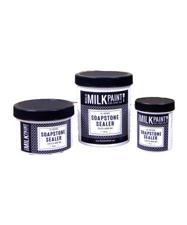 Real Milk Paint, Sealer for Concrete, Granite, Counter Tops, Marble, Slate, Soapstone, and Soapstone Sealer, 8 oz 8.0 Ounces
