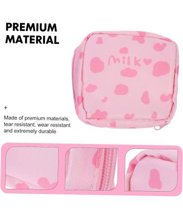 Healifty 6 pcs Travel Tampon Sanitary Pouch - Cute Pink Portable Period Pad Bags for Menstrual Care and Makeup - Cartoon Pattern Nursing and Lipstick Storage - 13X11.5X4.5CMx3pcs - Buy Online on GoSupps.com