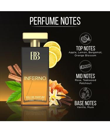 Bergamot Beaute Inferno Eau De Parfum | Best Perfume for Men with Musk and Citrusy Long Lasting Premium Fragrance for Man EDP 100ml 3.38 FLOZ - Buy Online on GoSupps.com