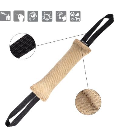 Buy Dingo Gear Jute Bite Sausage with 2 Holders - 28x6 cm | IGP IPO Training Toy for Dog Retrievers - International Shipping Available - Buy Online on GoSupps.com