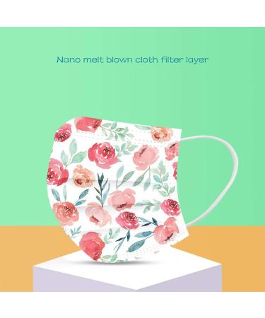 Lulupi 10-Piece One-Way Adult Flower Motif Face Masks | Elegant Breathable Bonda Necklaces for Women - International Shipping - Buy Online on GoSupps.com