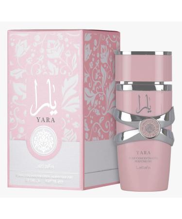 Lattafa Yara Floral Gourmand Fruity Musky Pure Concentrated Perfume Oil Long-Lasting Fragrance for Women 0.67 Ounce / 20 ml - Buy Online on GoSupps.com