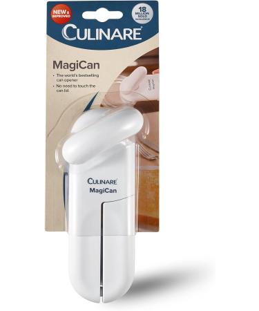 Culinare C10015 MagiCan Tin Opener White Plastic/Stainless Steel Manual Can Opener & Dr. Beckmann Carpet Stain Remover | Removes New and Dried-in Stains | Includes Applicator Brush + Carpet Stain Remover 650ml White - Buy Online on GoSupps.com